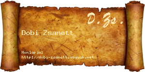 Dobi Zsanett névjegykártya