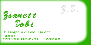 zsanett dobi business card